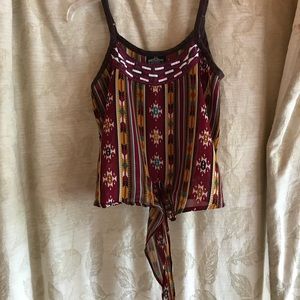 Angie Tie Front Shirt